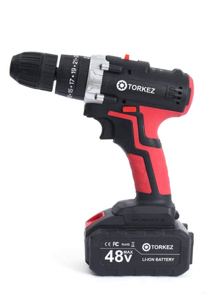 Parafusadeira sem fio 48V com 2 baterias - Torkez - 48V - BIVOLT