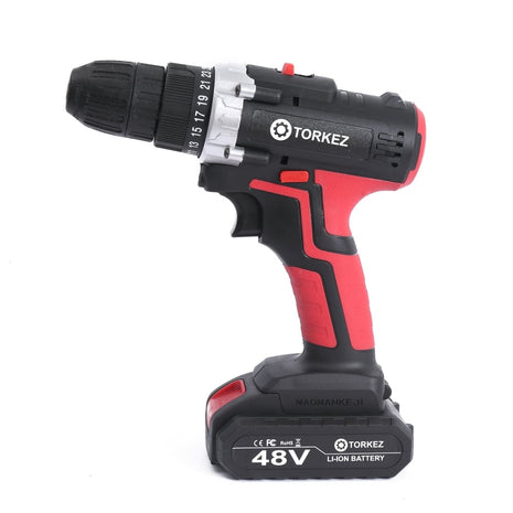Parafusadeira sem fio 21V com 2 baterias - Torkez - 21V - BIVOLT